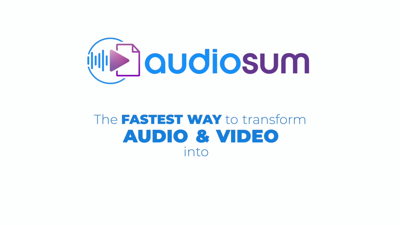 Audiosum Demo Video